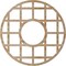 Ekena Millwork O'Neal Wood Fretwork Pierced Ceiling Medallion, Red Oak, 24"OD x 8 3/4"ID x 3/8"T CMWP24X24X0375ONRO - alternate 4